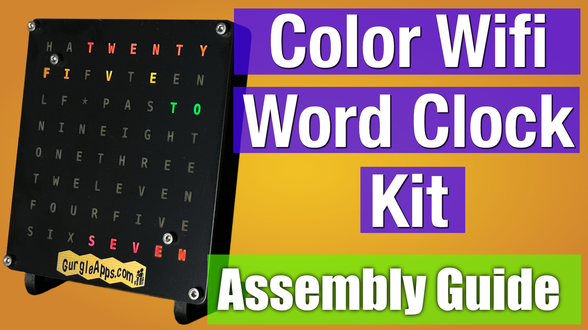 color wifi wordclock assembly guide 2