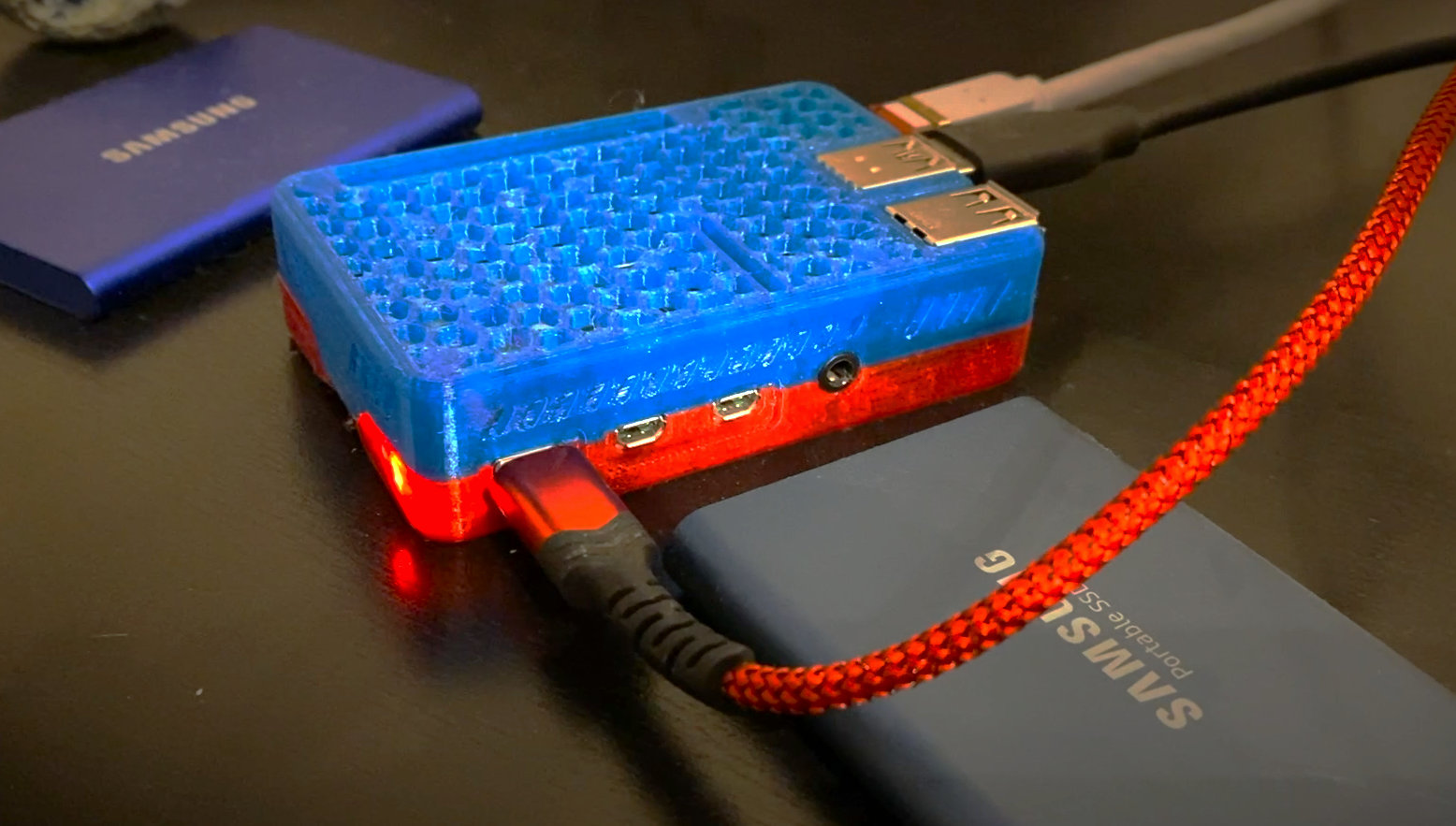 raspberry pi web server in 3d printed case