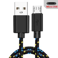 Micro USB Cable – Nylon Braided 0.5M Black