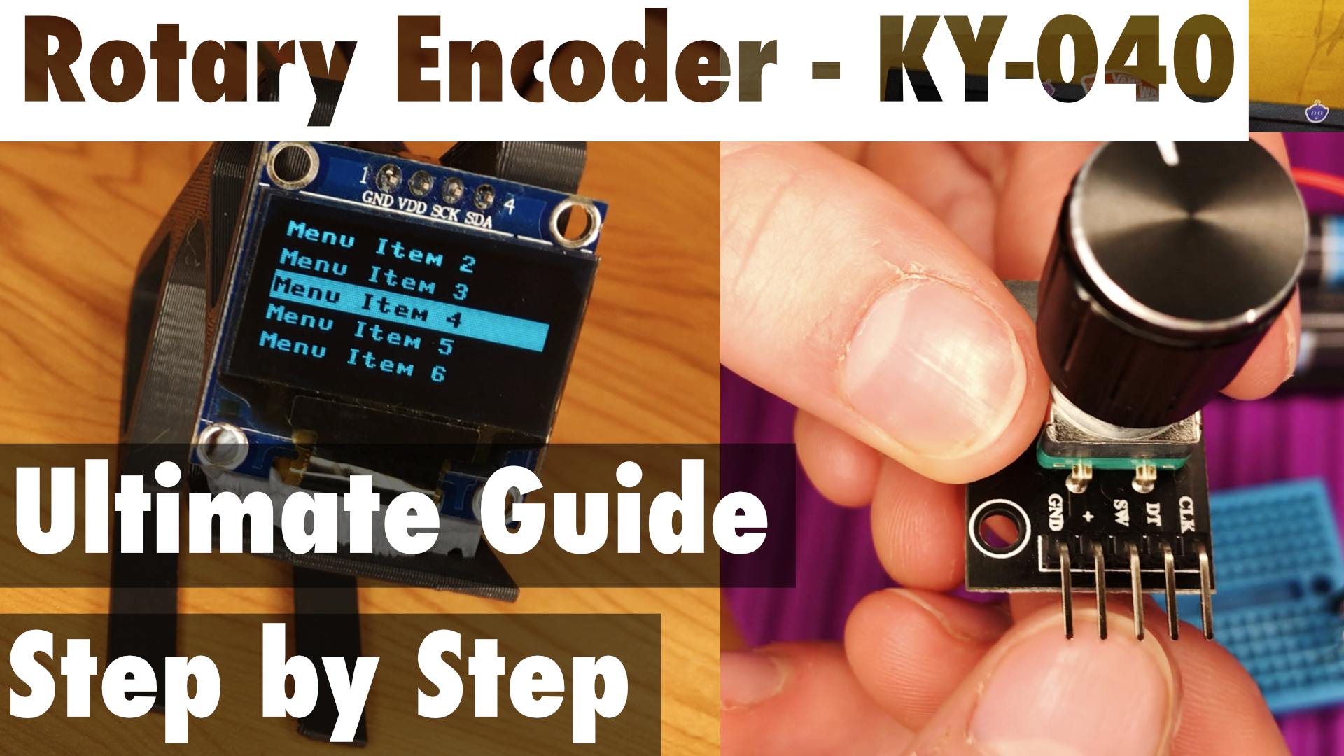KY-040 rotary encoder.
