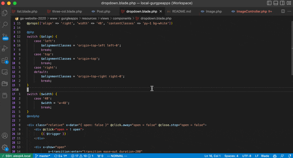 vs code zoom in and out