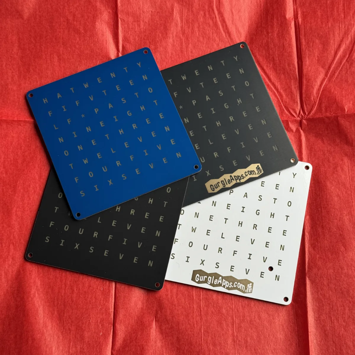 Word Clock Faceplates